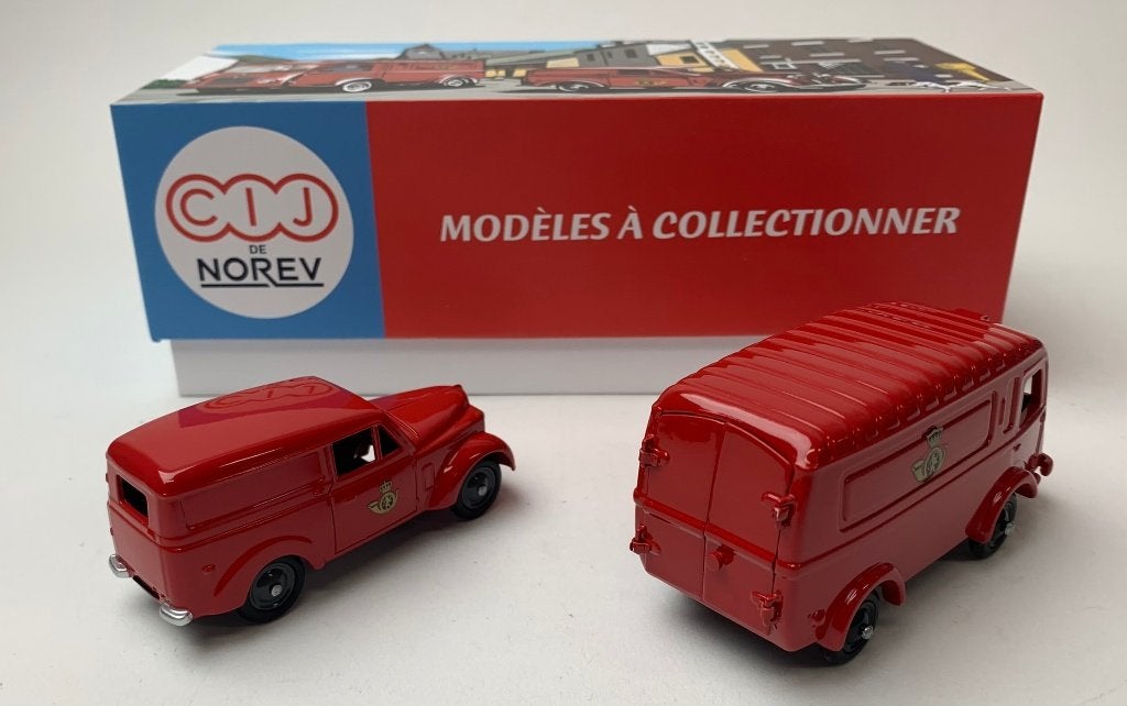 Norev 1:43 Renault 1000kgs en Dauphinoise Belgian Post set 2, -, Nieuw, Norev, Ophalen of Verzenden