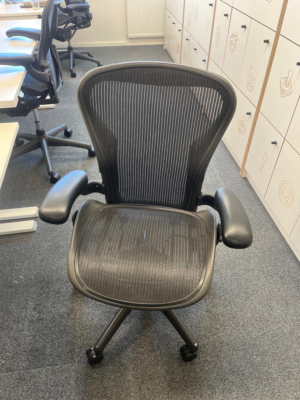 Herman Miller Aeron Classic - Maat B, Ophalen, Ergonomisch, Zwart