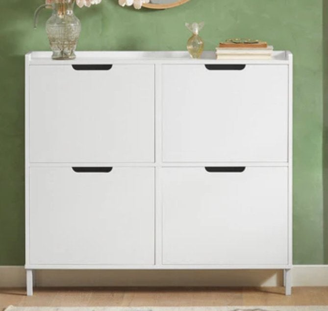 2x IKEA schoenenkast, wit, 96x80x17 cm TEAB, Ophalen, Zo goed als nieuw