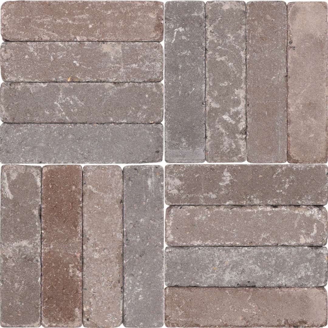 Gratis Abbeystones Montecassino Klinkers Getrommeld 5x15x7, Tuin en Terras, Ophalen, Gebruikt, Beton, Klinkers