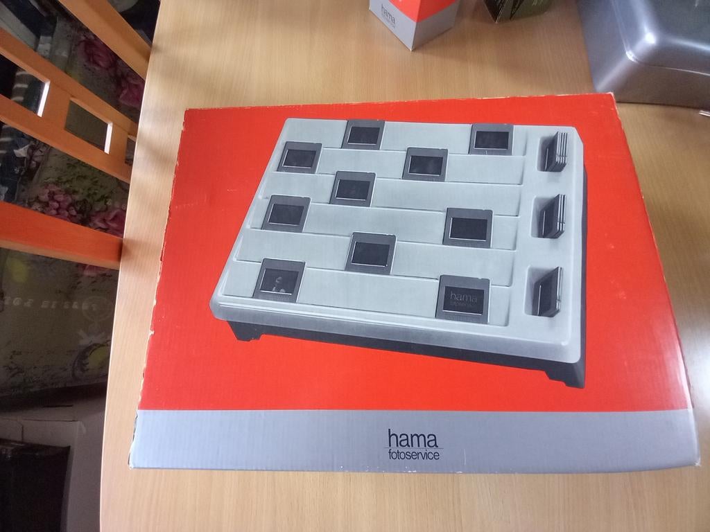 Hama Fotoservice Diaprojector Lichtbak, Ophalen of Verzenden, Gebruikt, Met scherm