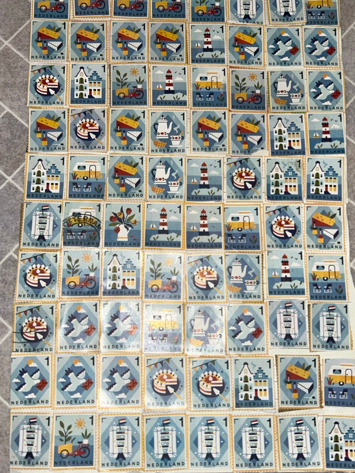 Nederlandse postzegels - Diverse afbeeldingen, Ophalen of Verzenden, Na 1940, Gestempeld