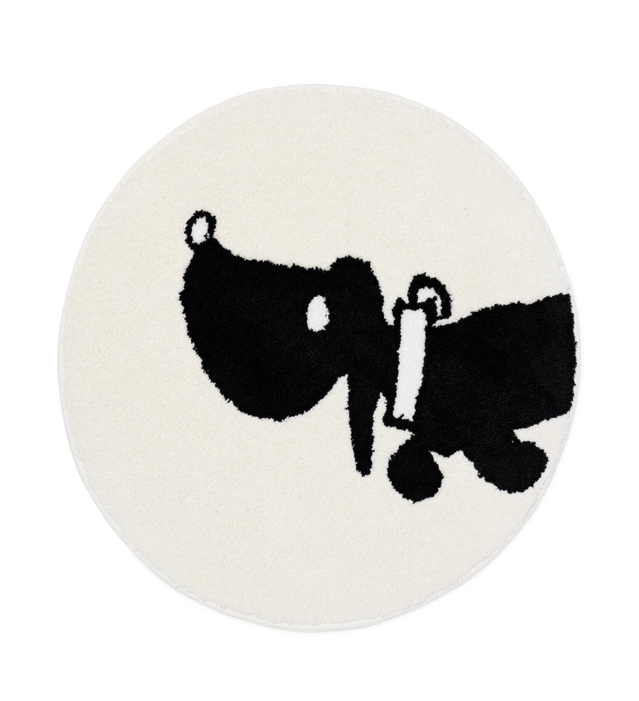 Rond vloerkleed met Takkie. - doorsnee 75 cm nieuw., 50 tot 100 cm, Wit, Rond, Nieuw