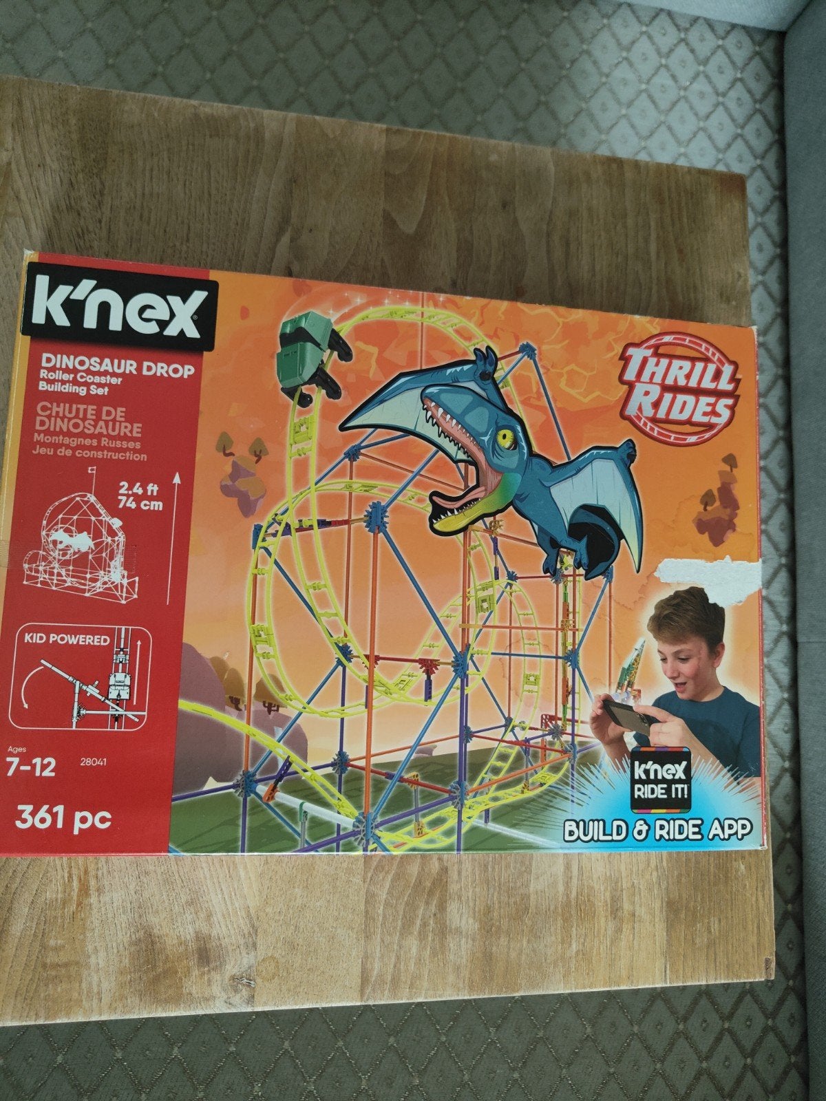 K'nex Dinosaur Drop Roller Coaster Bouwset, Ophalen of Verzenden, Gebruikt, K'nex