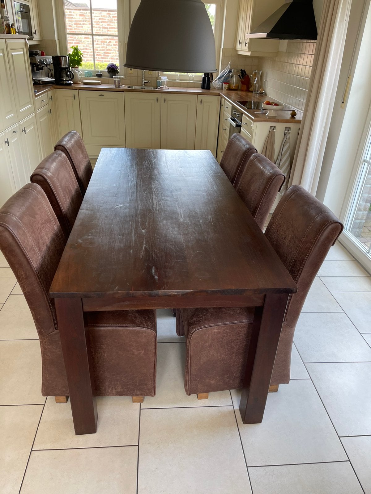 Eetkamertafel, Ophalen, Gebruikt, 4 tot 6 stoelen