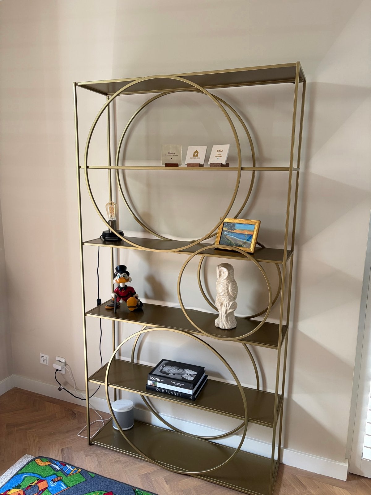 Messing Boekenkast/Open Kast - 200x107x30cm, Ophalen, Met plank(en), Gebruikt, 100 tot 150 cm