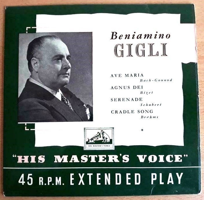 Beniamino Gigli ‎– Ave Maria - His Master's Voice –7 EB 6013, Opera of Operette, Ophalen of Verzenden, Zo goed als nieuw, Romantiek