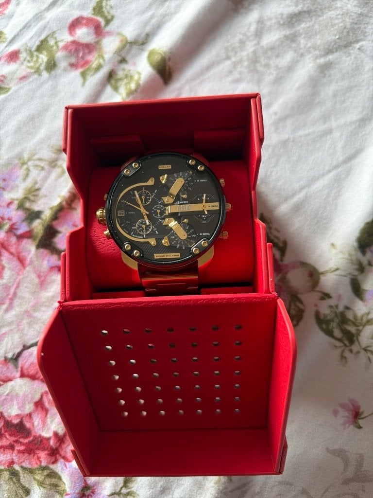 Diesel watch, Ophalen, Nieuw, Goud, Diesel