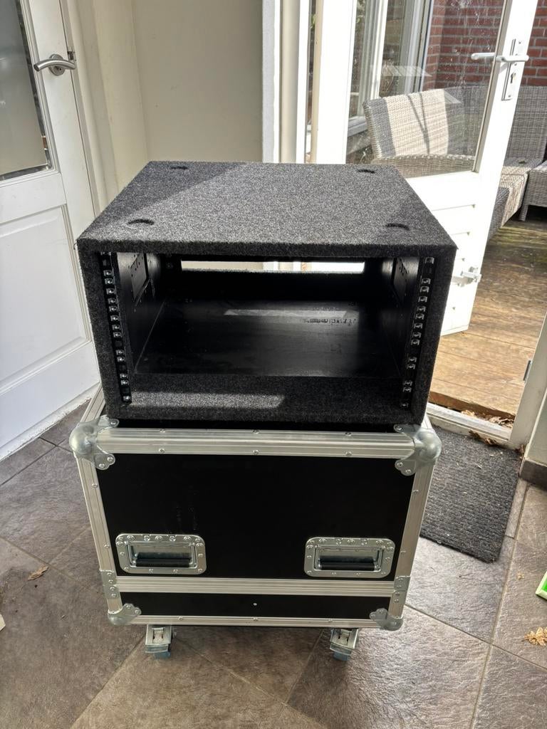 60x60 Stolp Flightcase met 6HE Gestoffeerd binnenrack, Muziek en Instrumenten, Ophalen, Overige instrumenten, Flightcase