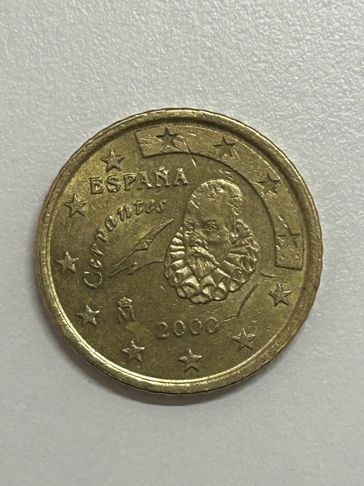 Zeldzame Spaanse 50 eurocent munt 2000 - Miguel de Cervantes, Ophalen of Verzenden, Spanje, 50 cent, Losse munt