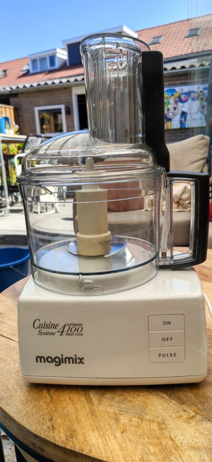 Magimix Cuisine Système 4100 foodprocessor met accessoires, 2 tot 3 liter, Ophalen, Gebruikt, 1 snelheid