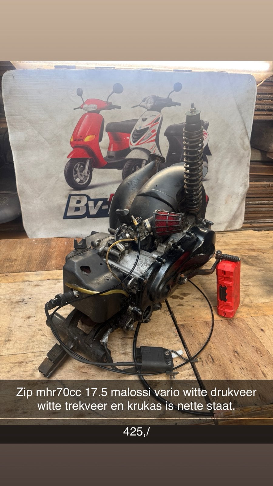 Zip c25 2takt 70cc blok, Ophalen of Verzenden, Zo goed als nieuw, Blok, Piaggio