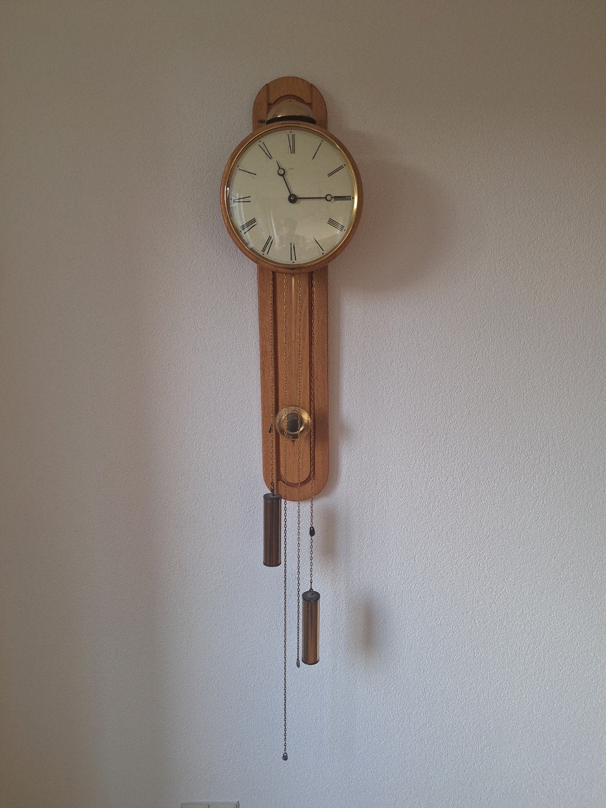 wandklok, Ophalen