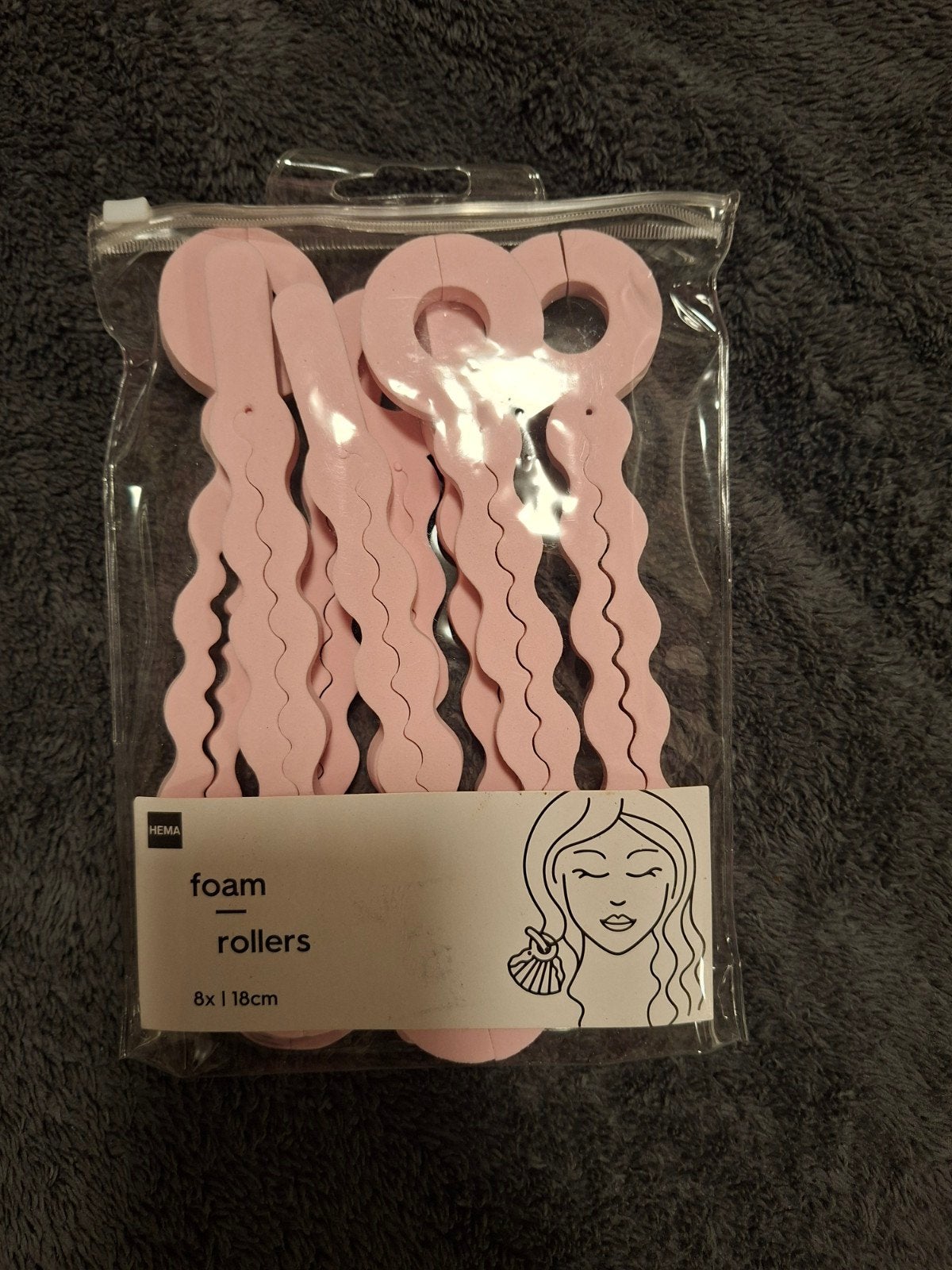 Hema Foam Rollers - 8 stuks, 18cm, Ophalen of Verzenden, Nieuw, Krultang of Stijltang