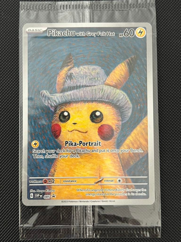 Pikachu with grey felt hat sealed, Hobby en Vrije tijd, Verzamelkaartspellen | Pokémon, Ophalen of Verzenden, Zo goed als nieuw