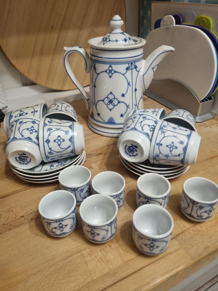 Mooi compleet servies Jäger Saks, Huis en Inrichting, Keuken | Servies, Ophalen, Gebruikt, Keramiek, Boerenbont
