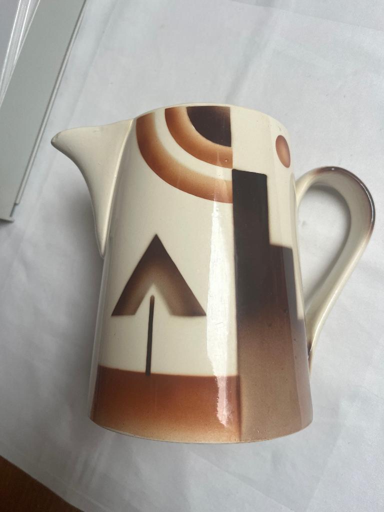 Lampet- water- was- melkkan/ aardewerk/Regout, Ophalen of Verzenden