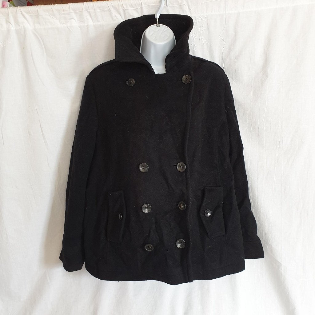 Mooie zwarte winterjas mt 46 merk Revolution, ., Zwart, Maat 46/48 (XL) of groter, Ophalen of Verzenden