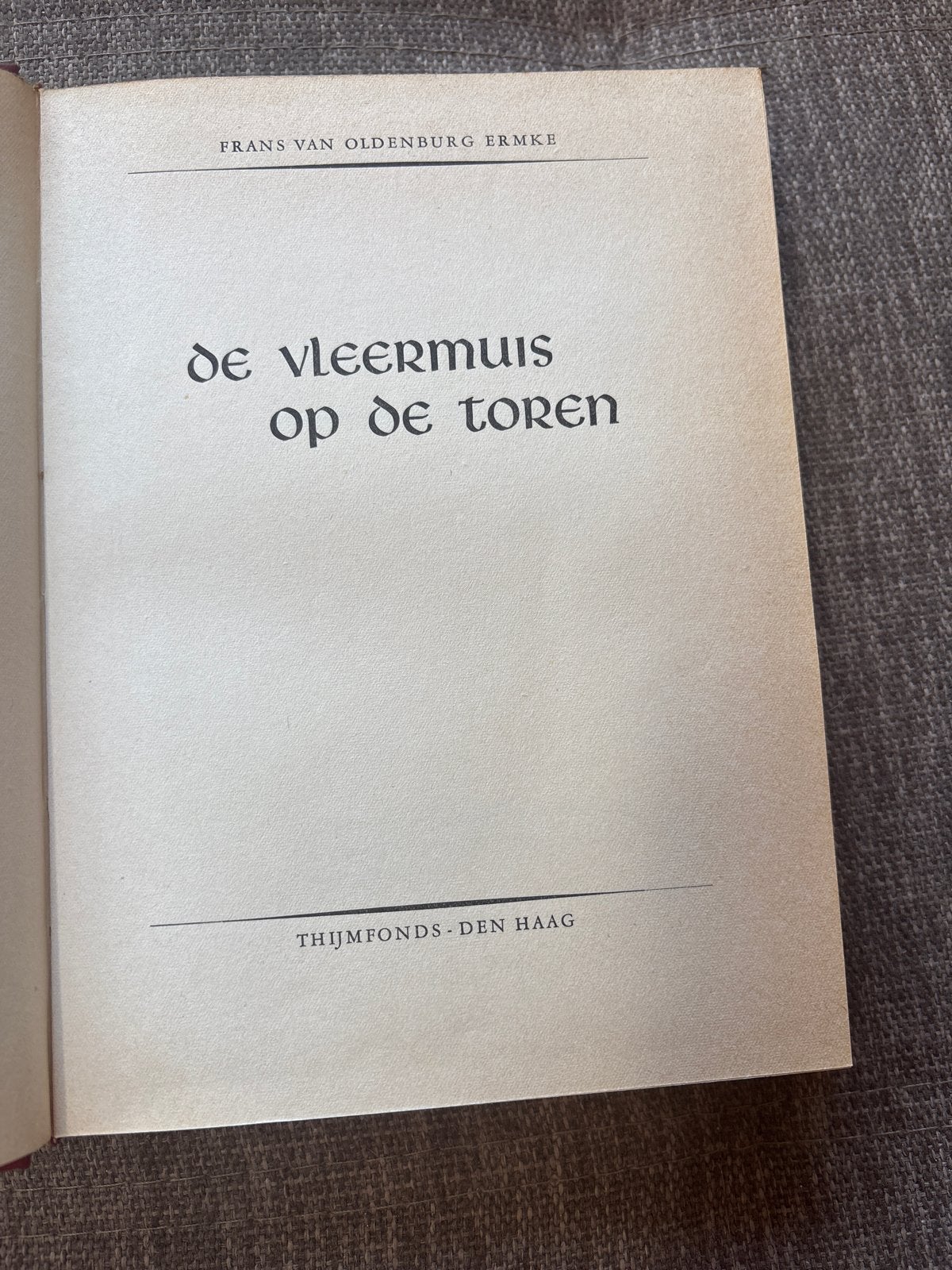 De Vleermuis op de Toren - Frans van Oldenburg Ermke, Ophalen of Verzenden, Gelezen, Nederland