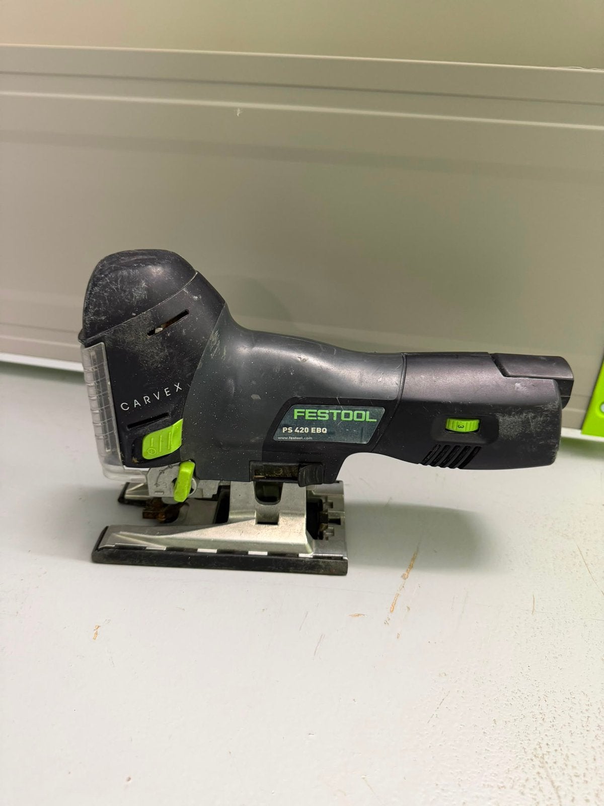 Festool PS 420 EBQ CARVEX decoupeerzaag – professioneel, Doe-het-zelf en Verbouw, Ophalen of Verzenden, Zo goed als nieuw, Minder dan 600 watt