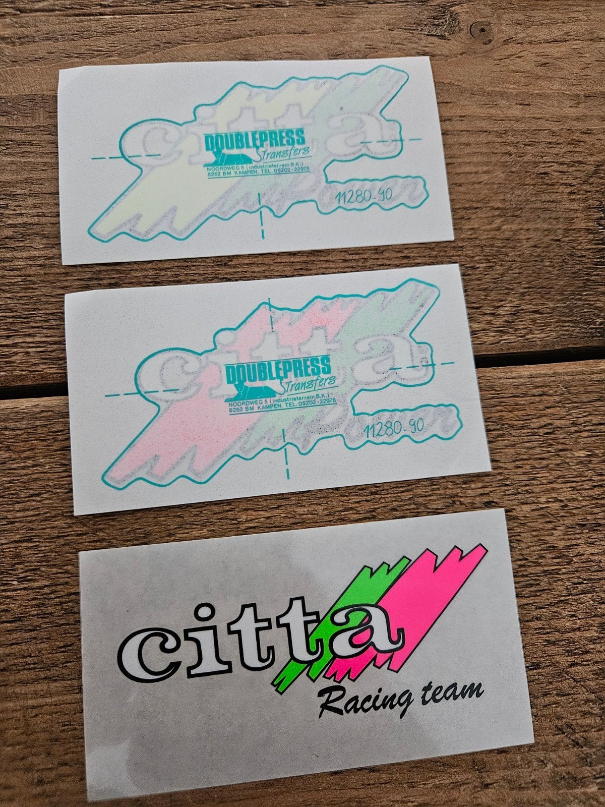 Citta Racing Team stickers, Ophalen of Verzenden, Zo goed als nieuw