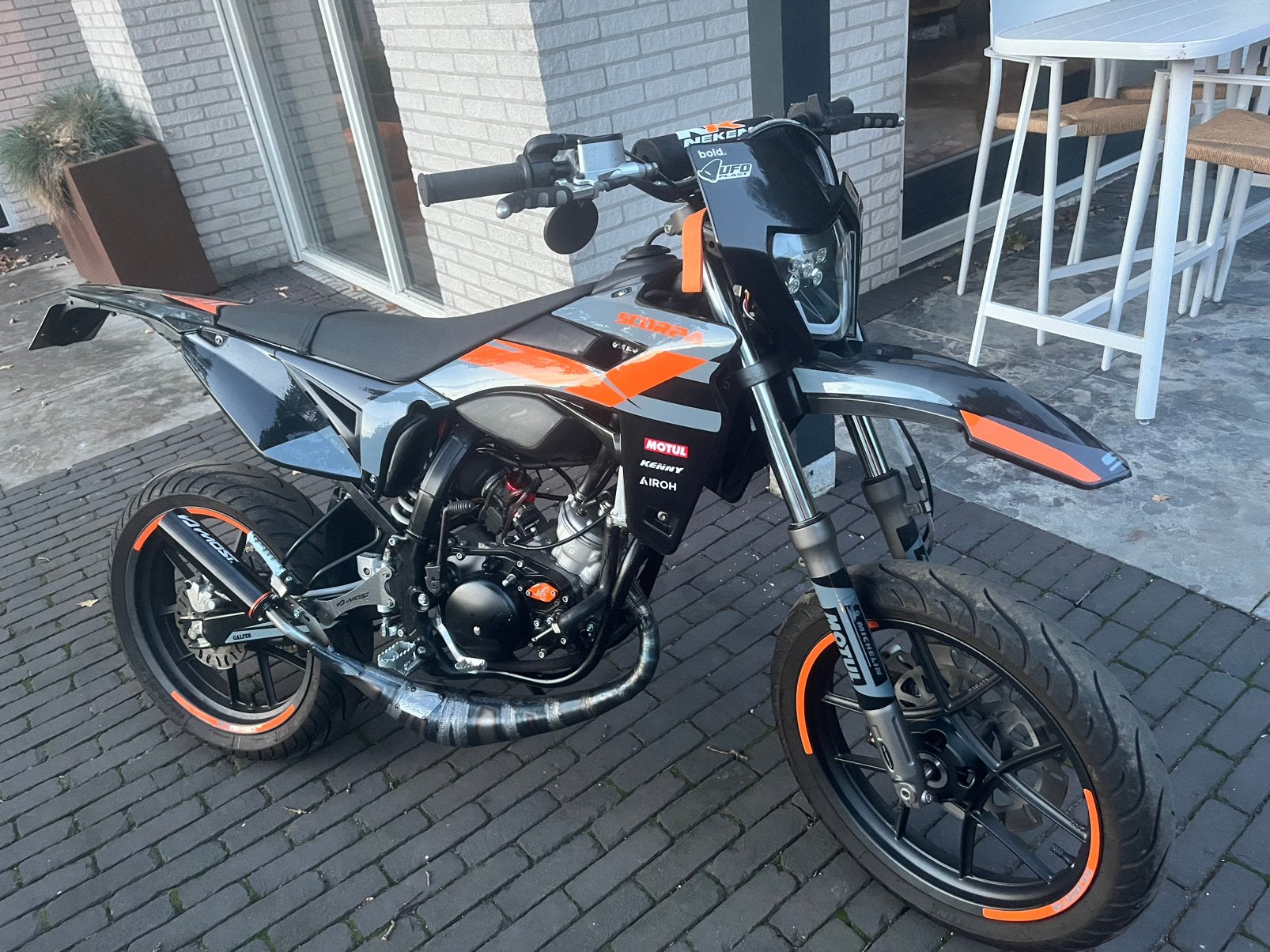 Scorpa SMR50 70cc schakelbrommer weinig km! Sherco, Fietsen en Brommers, Brommers | Overige merken, Ophalen, 6 versnellingen, Maximaal 45 km/u