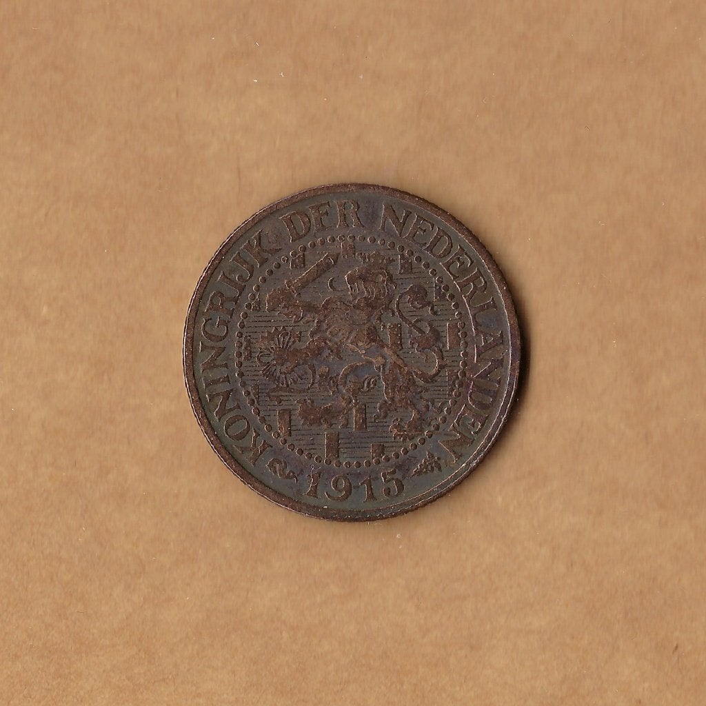 2 1/2 cent (halve stuiver) 1915 Wilhelmina, Postzegels en Munten, Ophalen of Verzenden, Koningin Wilhelmina, Overige waardes, Losse munt