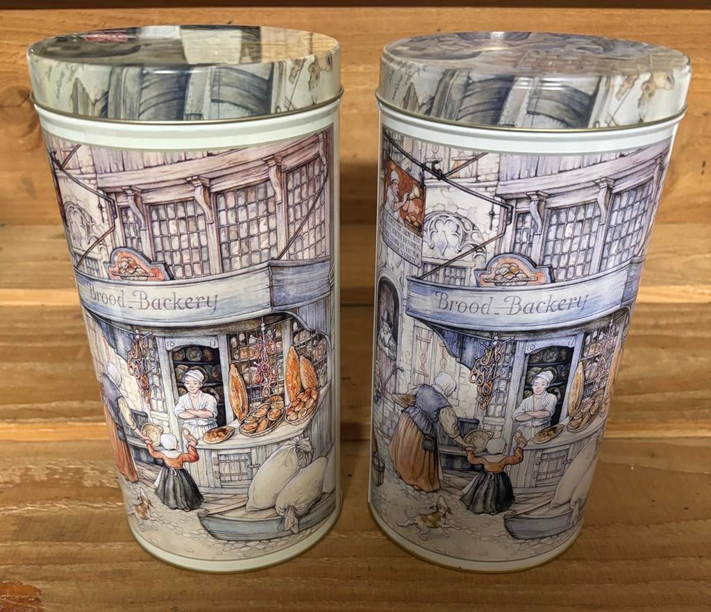 Anton Pieck beschuit blikken, Ophalen of Verzenden, Gebruikt, Overige materialen, Minder dan 25 cm