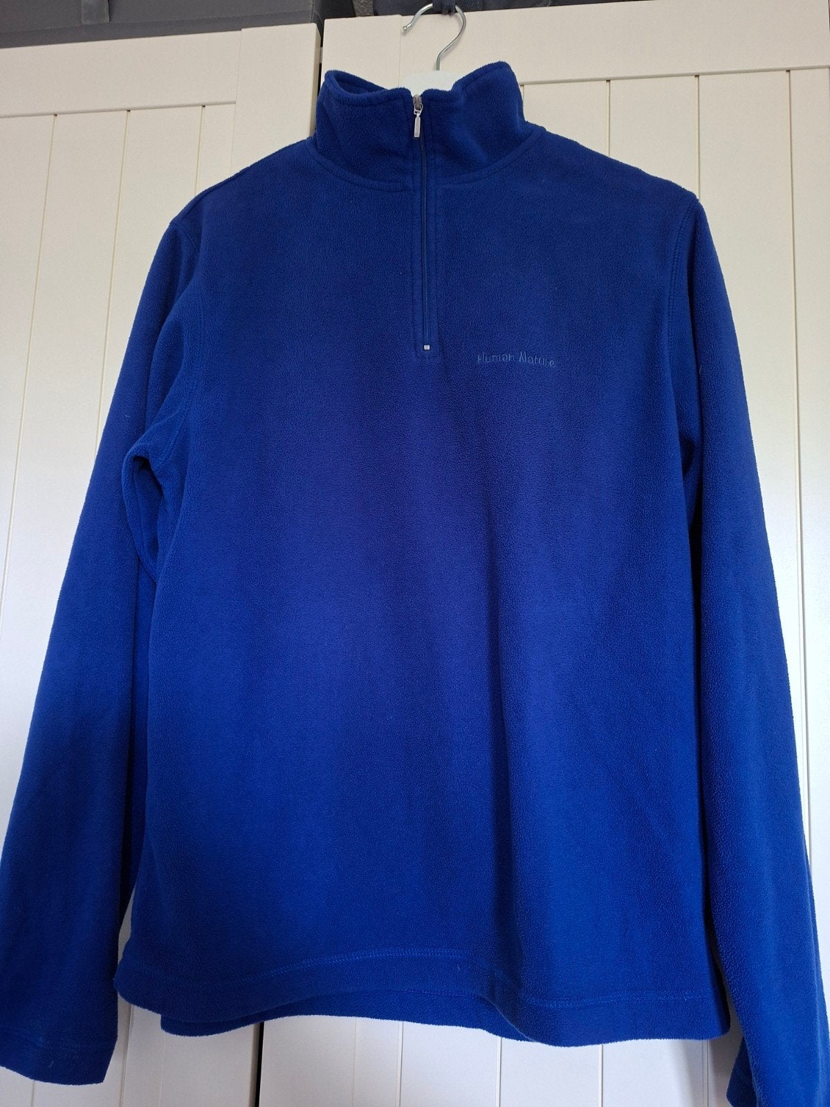 Blauwe zip-up fleece trui Human Nature, Blauw, Ophalen of Verzenden, Zo goed als nieuw, Human Nature