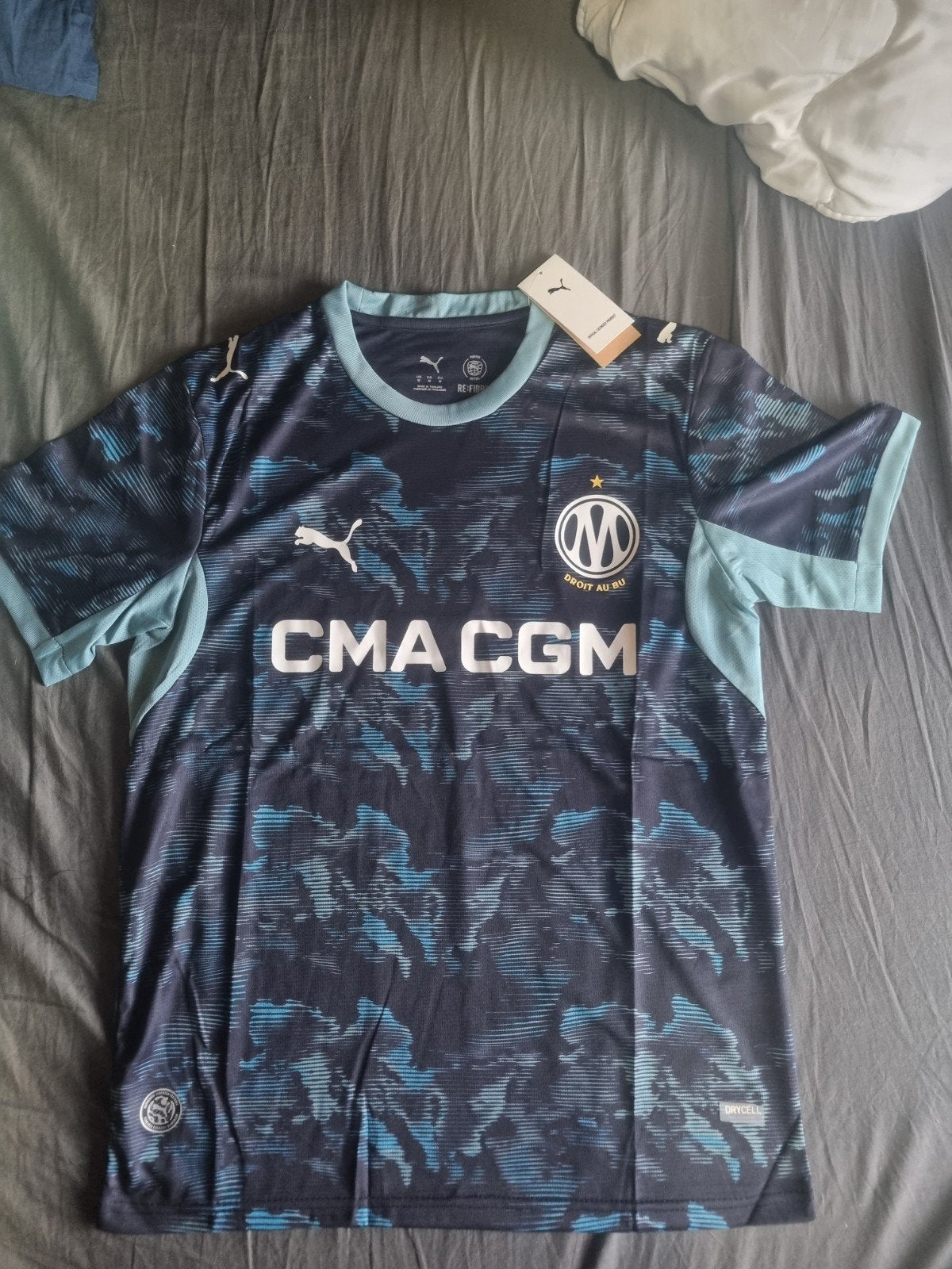 Puma Olympique Marseille Thuisshirt 2023/2024 Maat M, Puma, Blauw, Nieuw, Ophalen of Verzenden