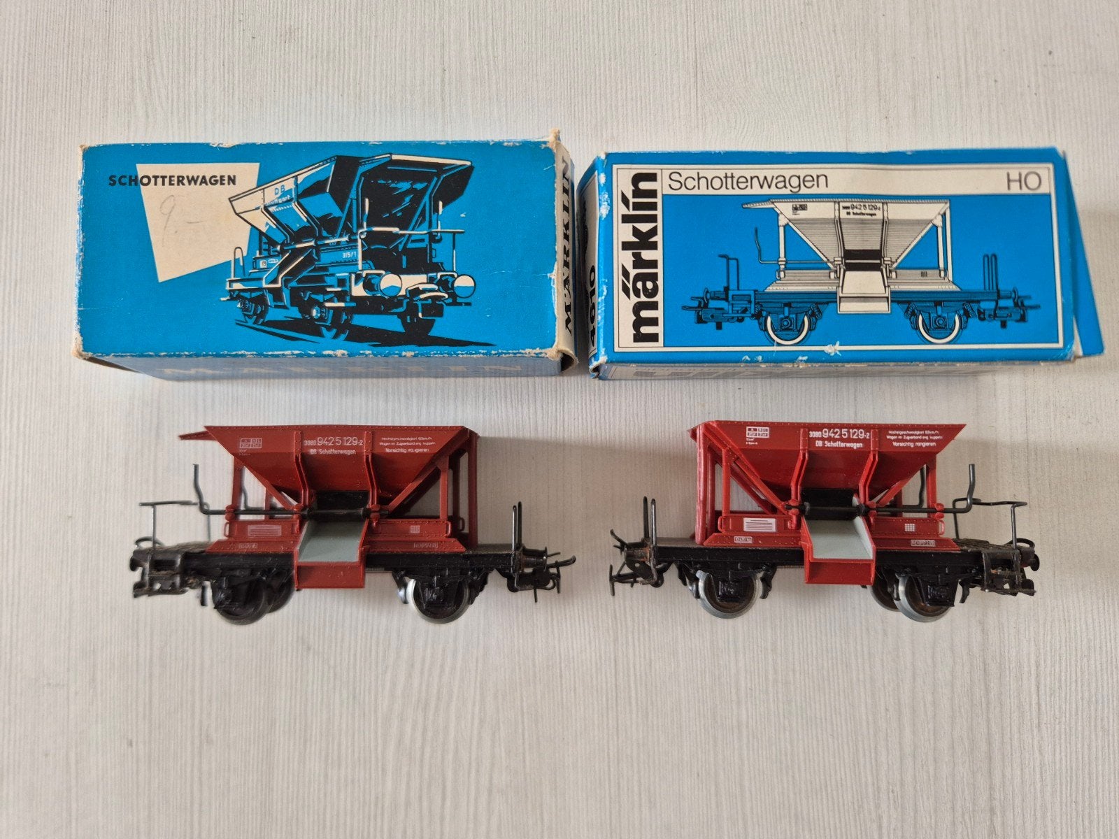 2 Märklin H0 ballastwagons 4610