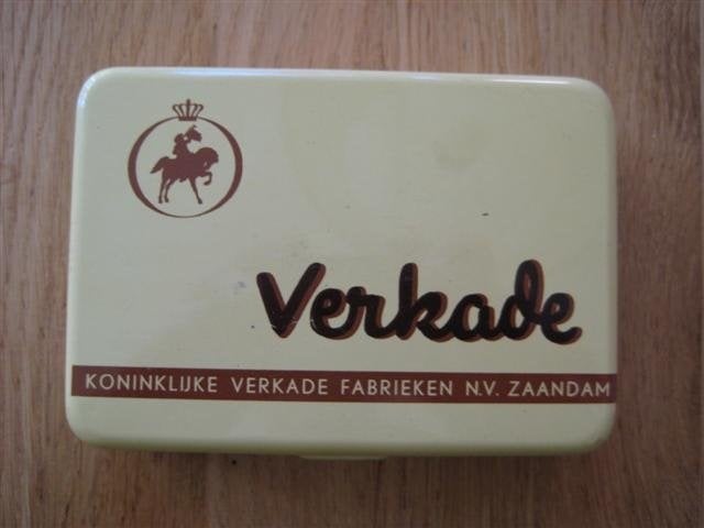 Oude blikken Verkade -Peli was -Bolletje -Maggie - Del-monte, Verzamelen, Blikken, Ophalen of Verzenden, Gebruikt, Overige