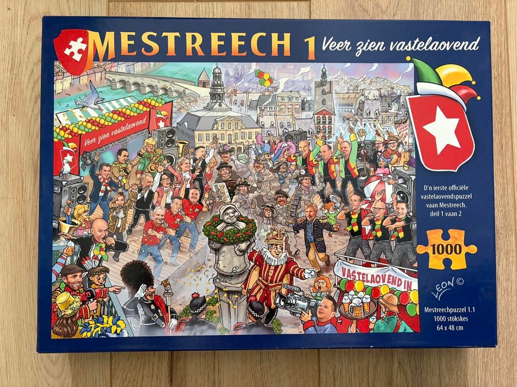 Puzzel Mestreech 1 Veer zien vastelaovend, Ophalen of Verzenden, 500 t/m 1500 stukjes, Zo goed als nieuw