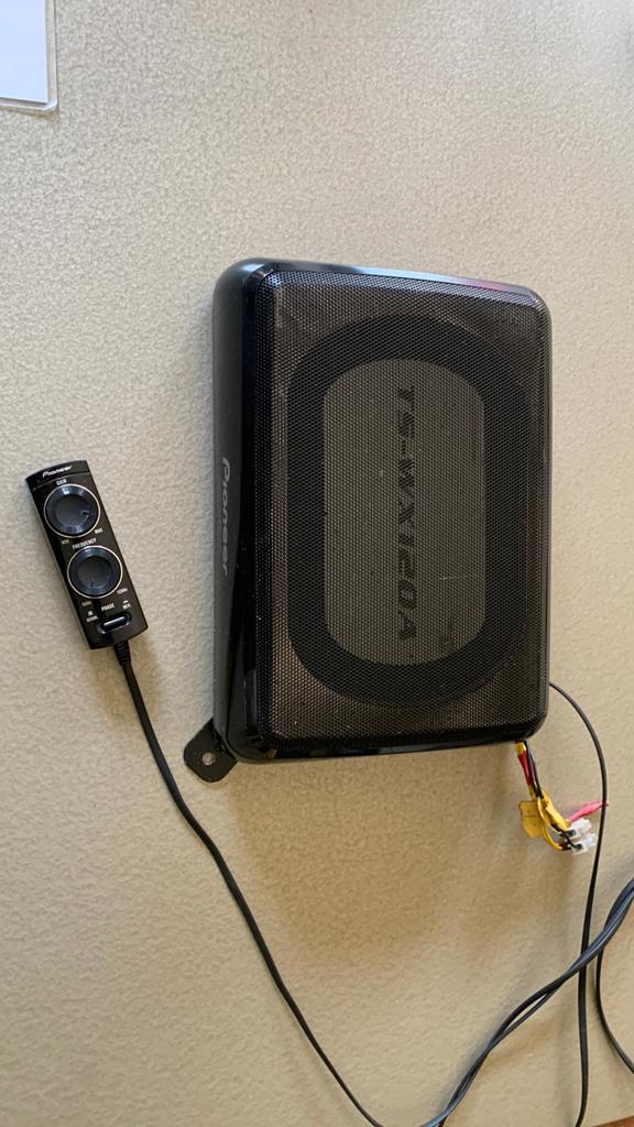 Pioneer TS-WX120A compacte actieve autosubwoofer, Ophalen of Verzenden, Gebruikt