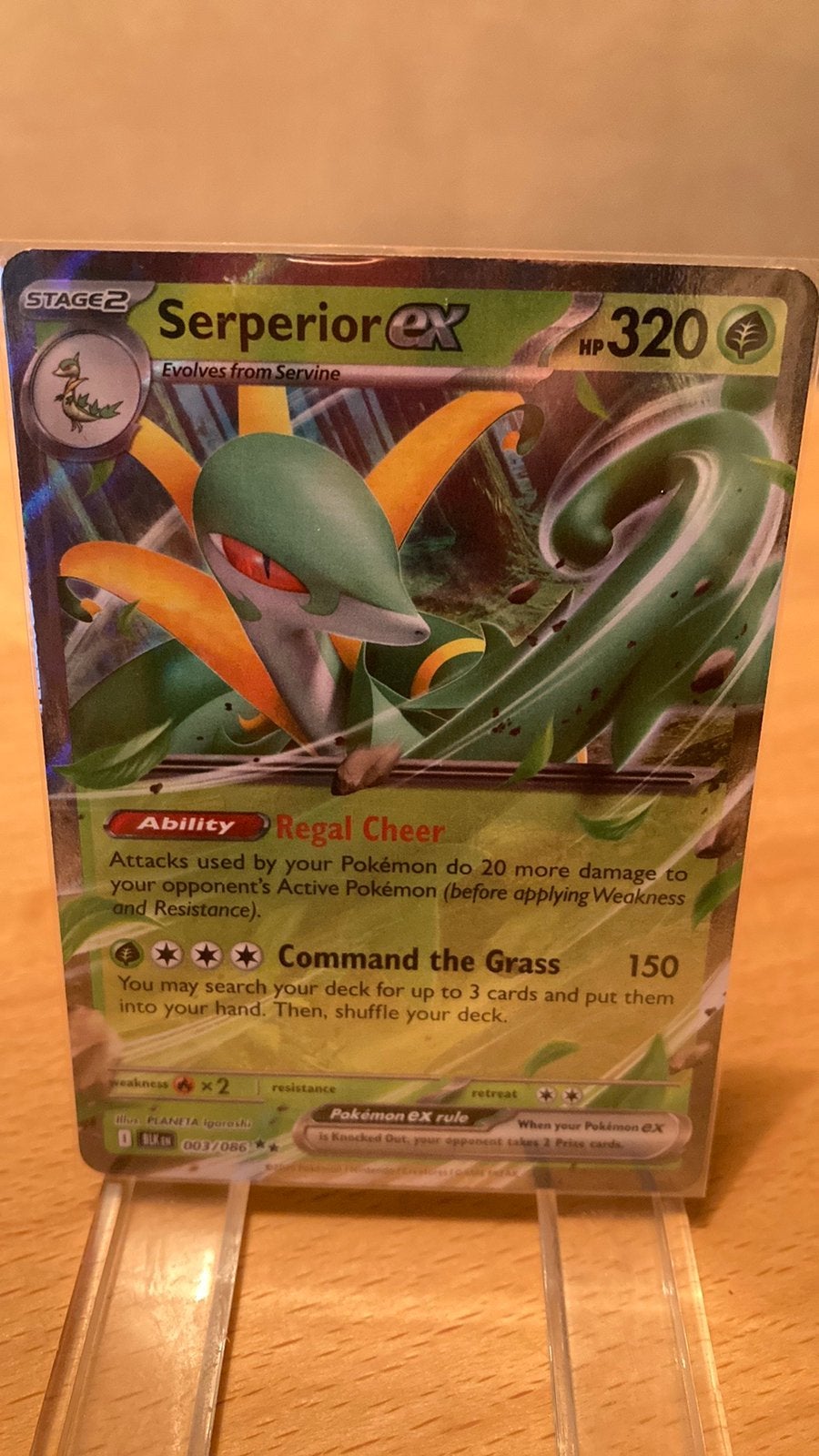 Pokemon Serperior Ex 3/88 Black Bolt 3,00 euro, Ophalen of Verzenden, Zo goed als nieuw