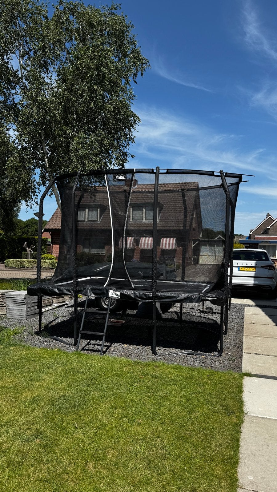 Salta Premium Black Edition Trampoline 305x214cm, Ophalen, Gebruikt