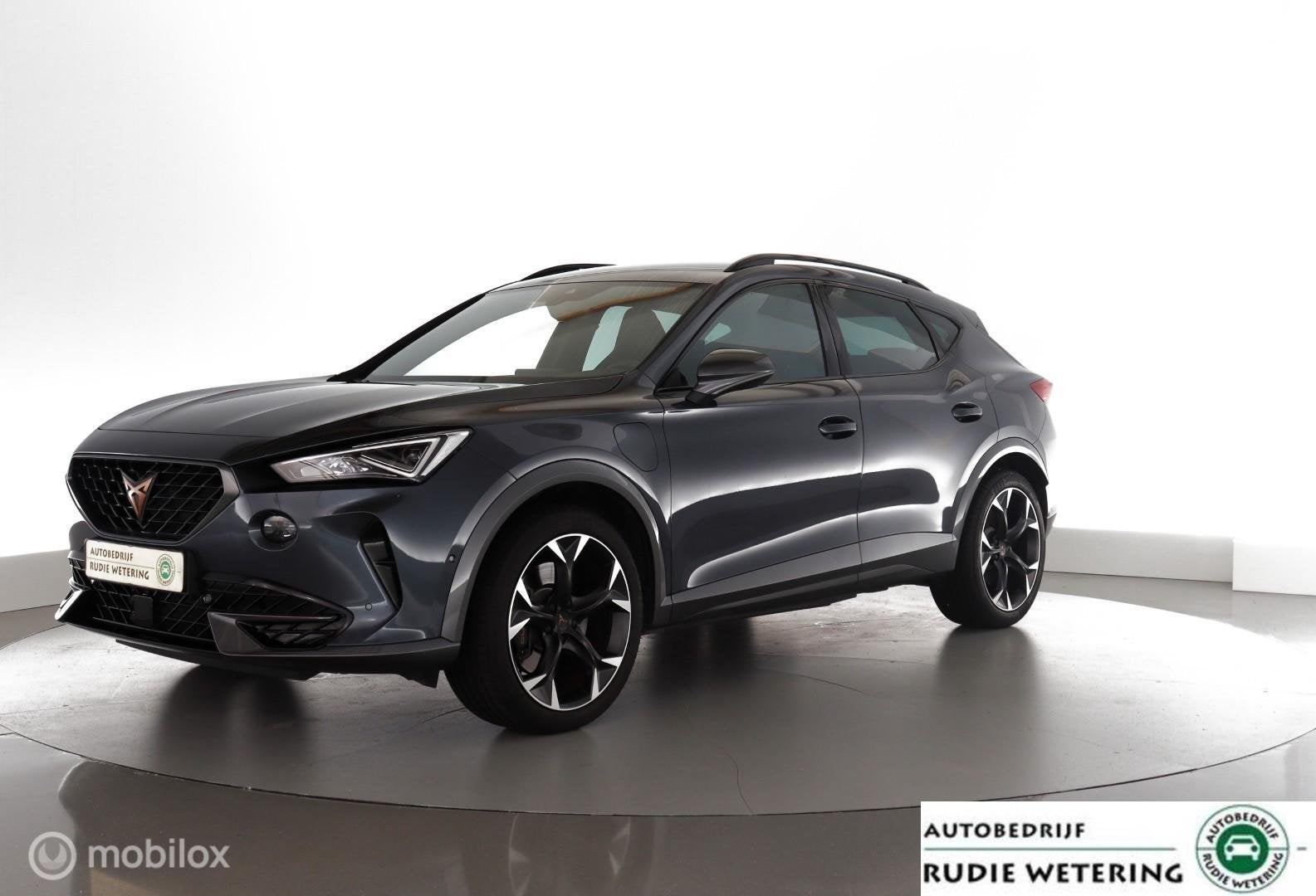 CUPRA Formentor 1.4 e-Hybrid VZ Performance elek.klep|nav|ca, Auto's, Gebruikt, Zwart, 4 cilinders, Leder en Stof