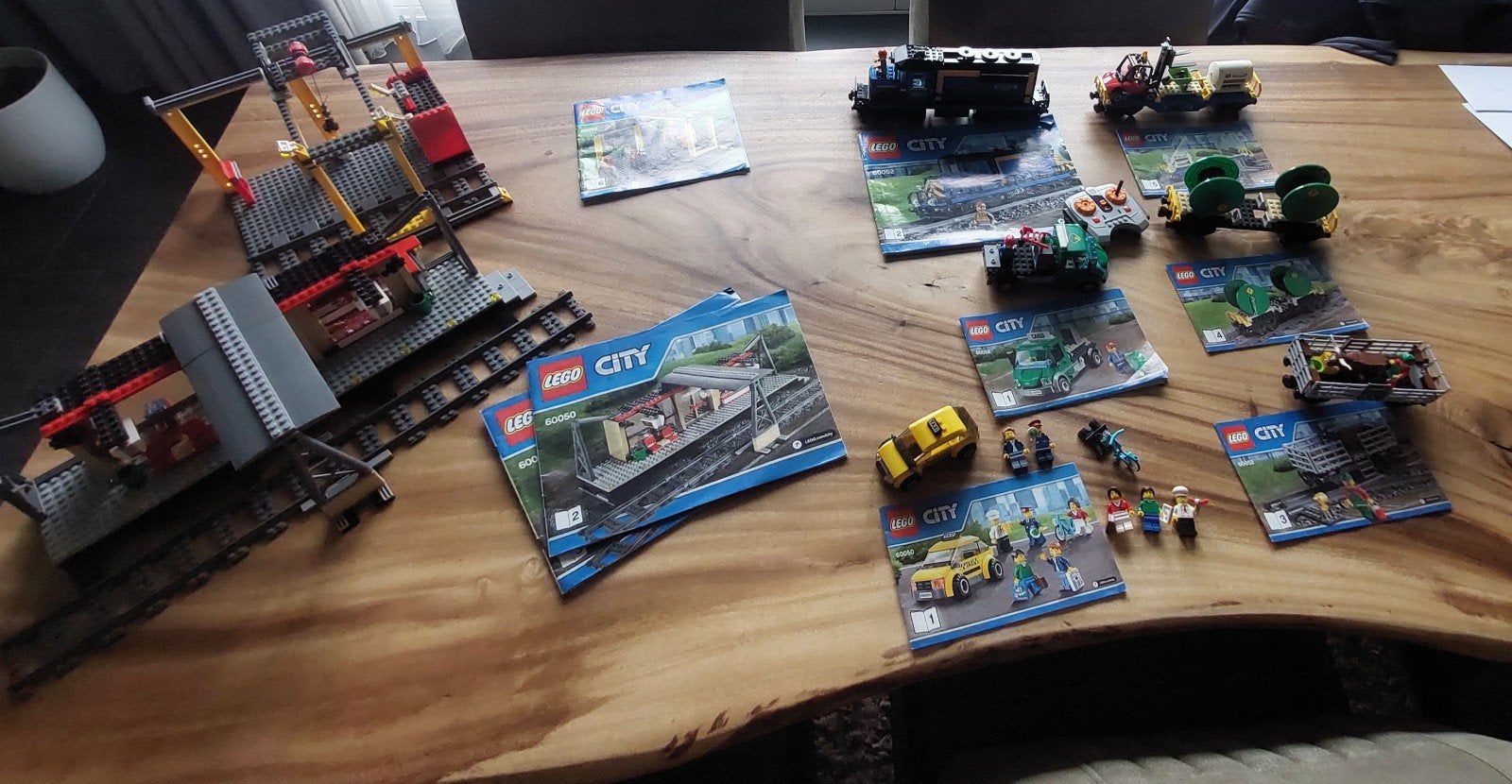 Grote LEGO City Trein Collectie: 60050, 60052, 7499, Inclusief instructies, Lego, Ophalen of Verzenden, Complete set