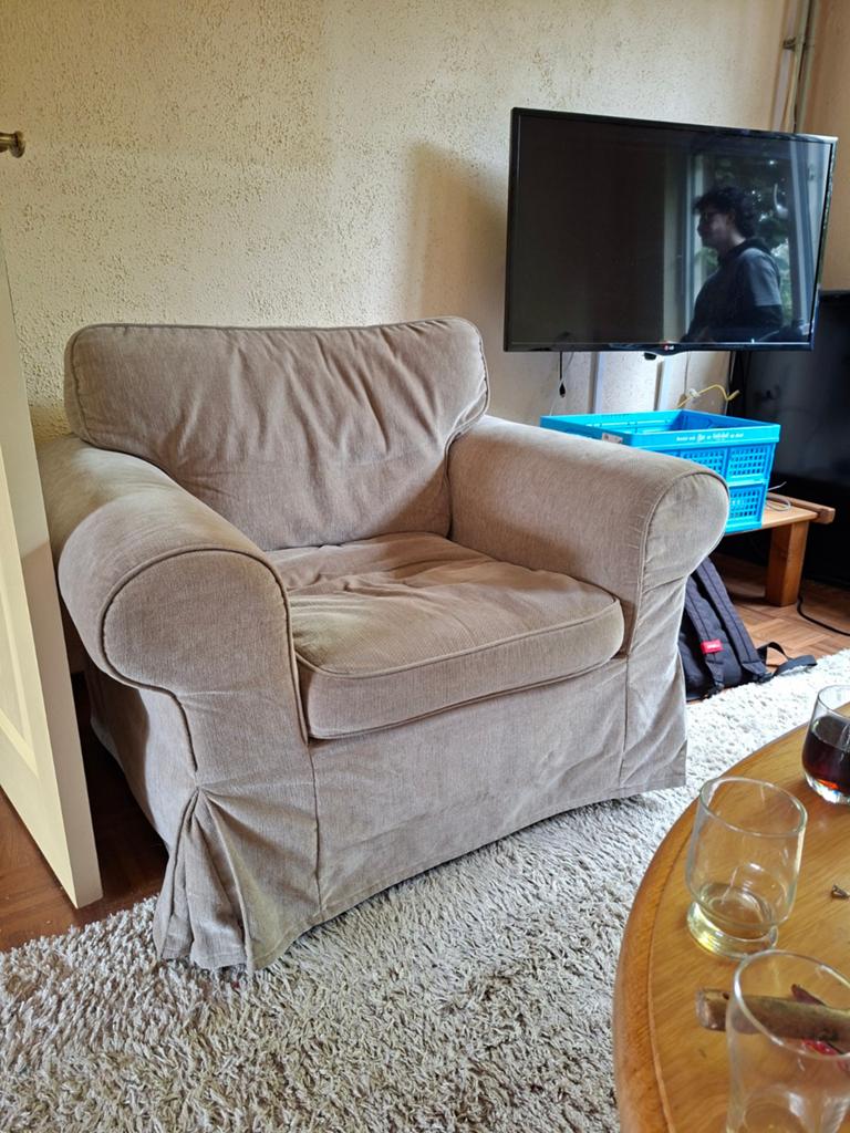 GRATIS Ikea Ektorp stoel, Ophalen of Verzenden, Wit, Eén