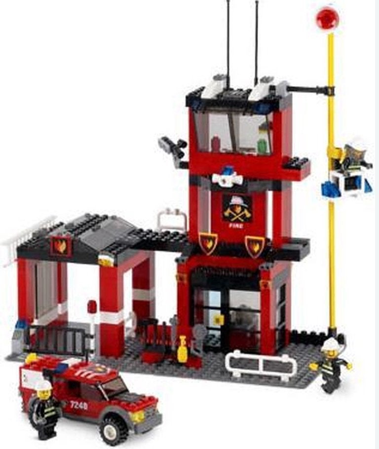 Lego City Brandweerkazerne (7240), City, Lego, Ophalen of Verzenden, Zo goed als nieuw