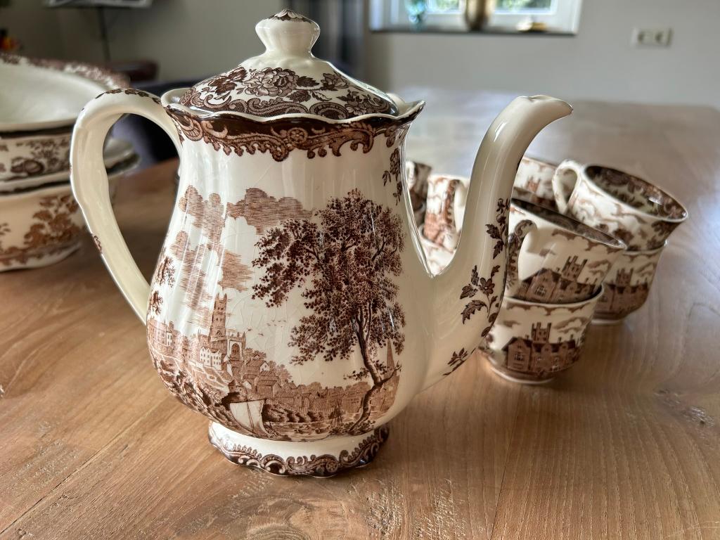 Avon Scenes bruin koffiepot, Ophalen of Verzenden