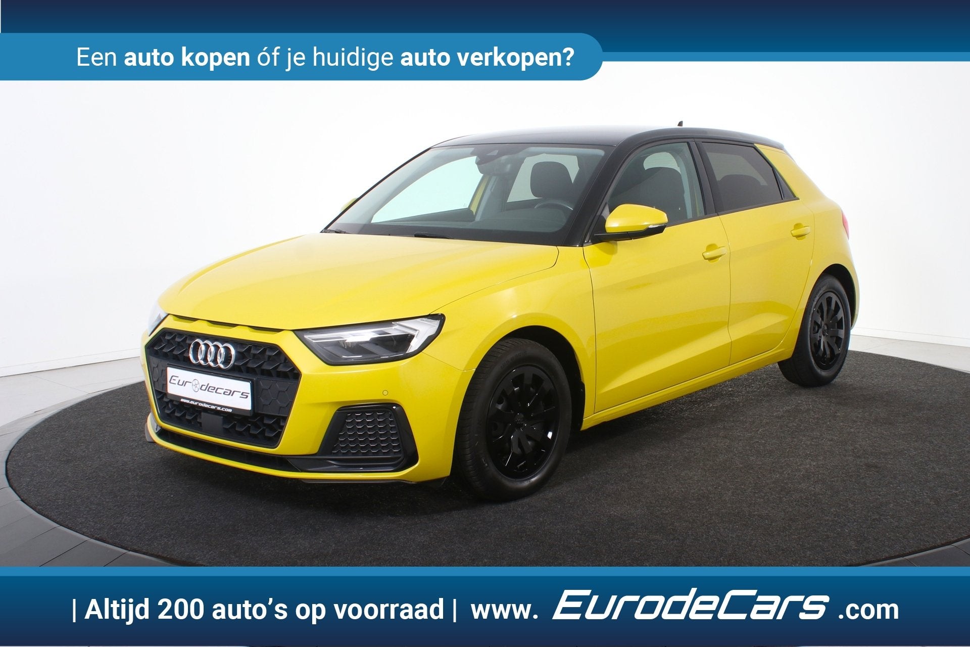Audi A1 Sportback 25 TFSI edition *1ste Eigenaar*Navigatie*P, Auto's, Audi, Stof, Geel, Bedrijf, 3 cilinders