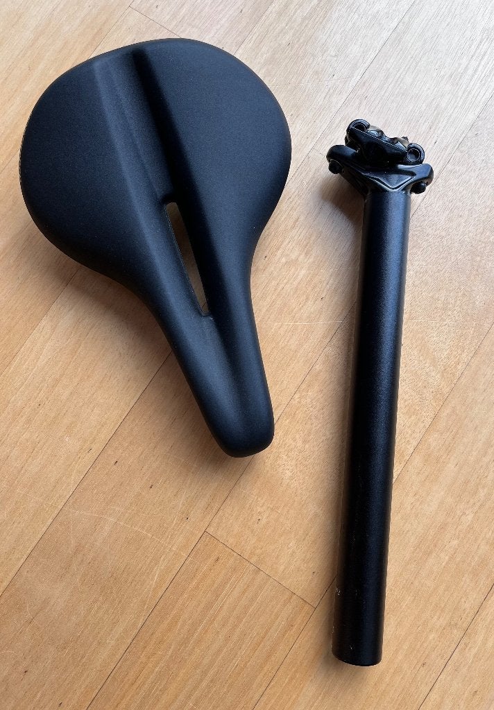 Bontrager zadel met zadelpen, Ophalen, Mountainbike, Nieuw, Trek-Bontrager