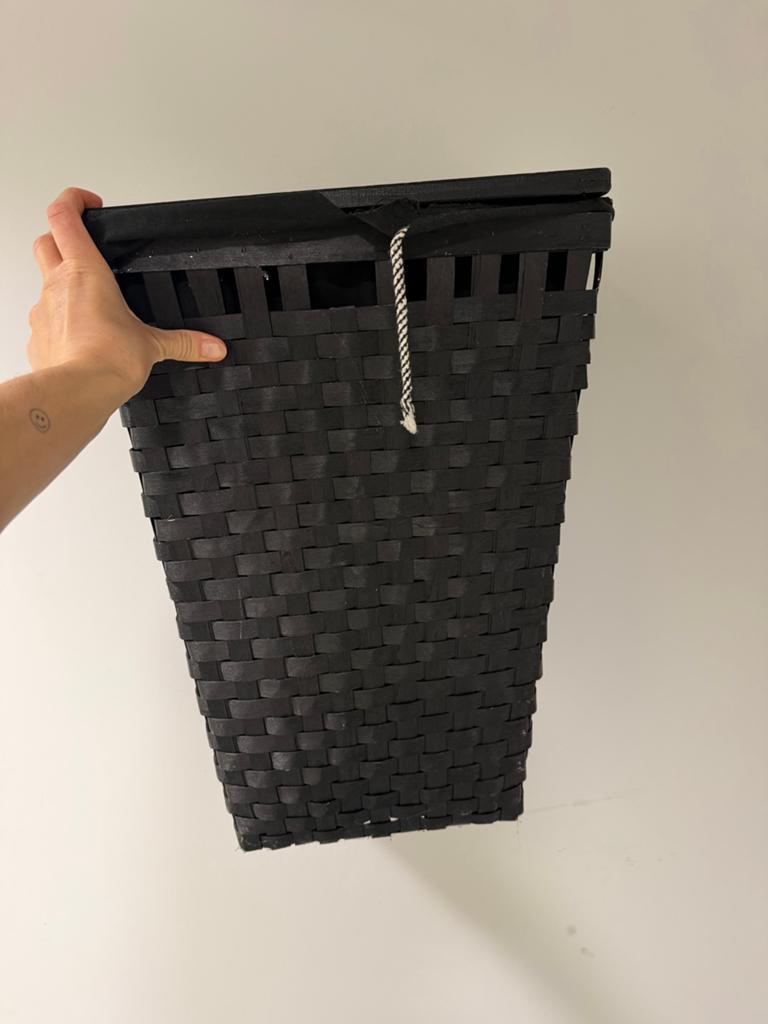 IKEA Wasmand Zwart, Ophalen, Natuurlijk materiaal, Modern, Gebruikt