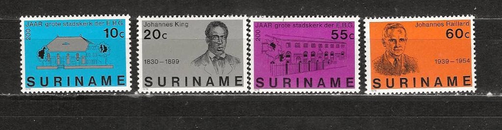 Suriname 124-127 postfris, Ophalen of Verzenden, Postfris