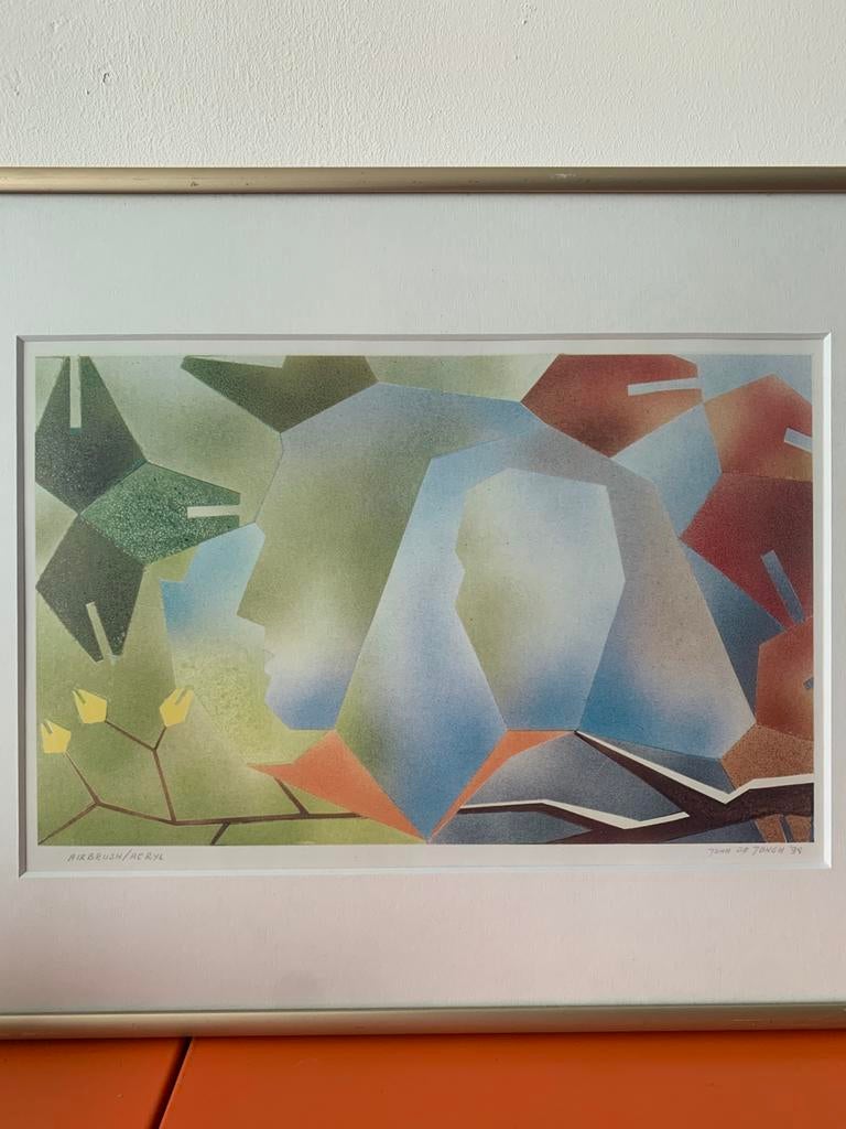 Modern abstract werk John de Jongh 1995, Ophalen of Verzenden