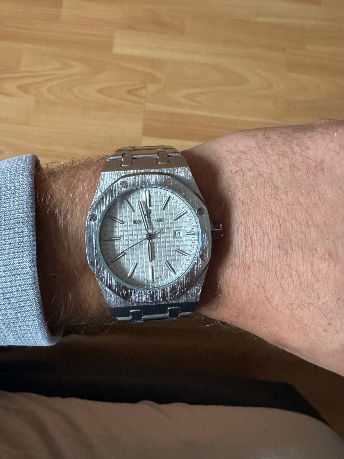 Audemars Piguet Heren Horloge - Tikkende Secondewijzer, Sieraden, Tassen en Uiterlijk, Overige merken, Gebruikt, Staal, Polshorloge
