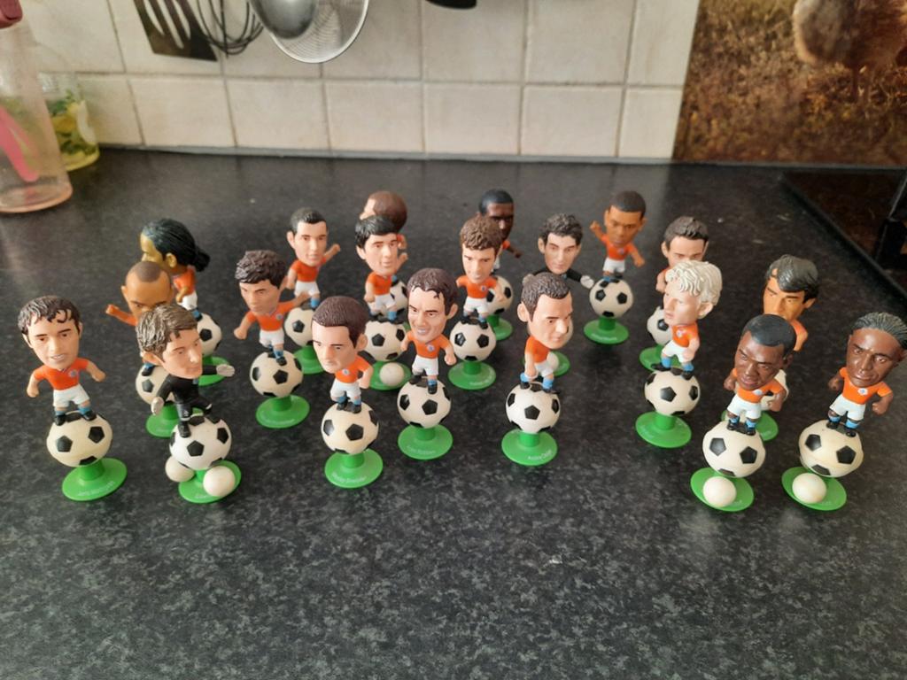 Voetbalpoppetjes ned elftal, Ophalen of Verzenden
