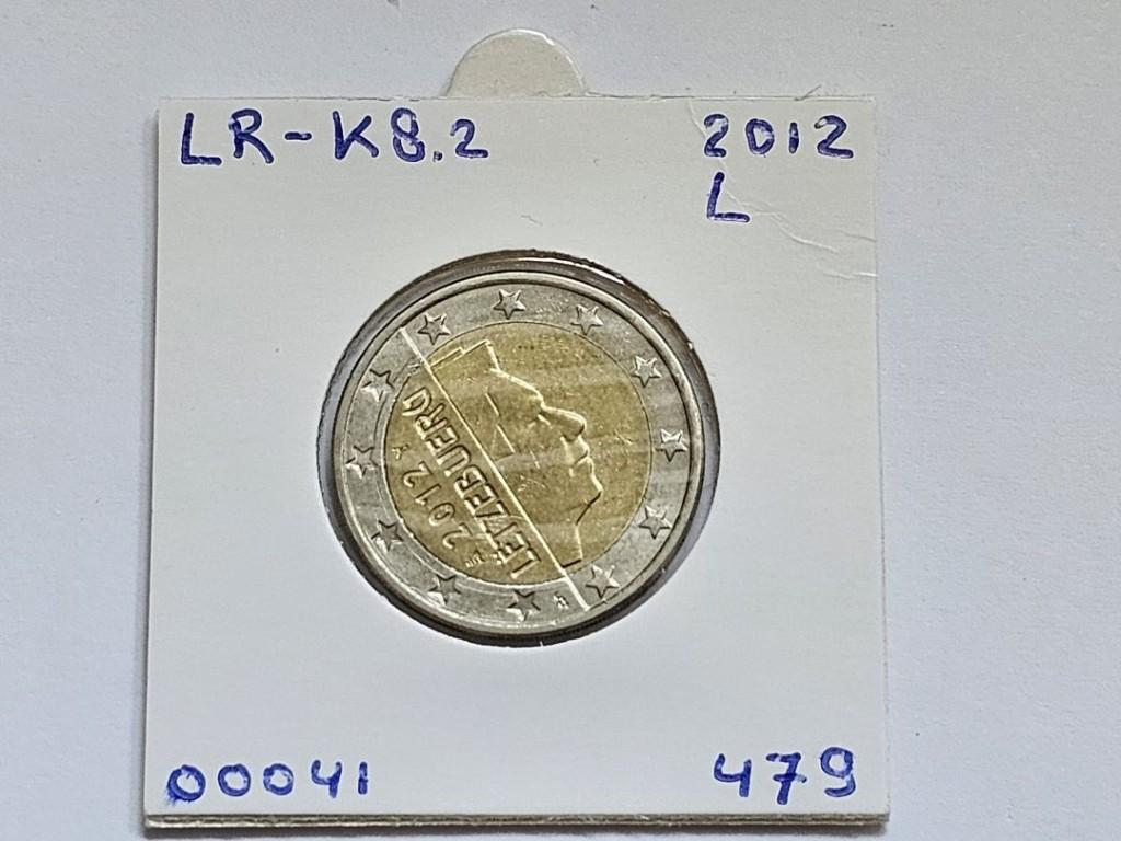 2-euromunt Luxemburg (L) 2012 Koers LR-K8.2, Ophalen of Verzenden, Luxemburg, 2 euro, Losse munt