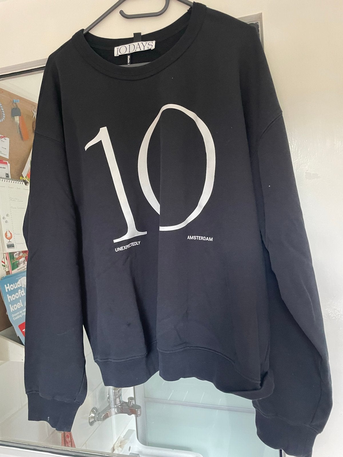 10DAYS Sweater Zwart Maat M - Zo goed als nieuw, Ophalen of Verzenden, Zo goed als nieuw, Maat 38/40 (M), Zwart